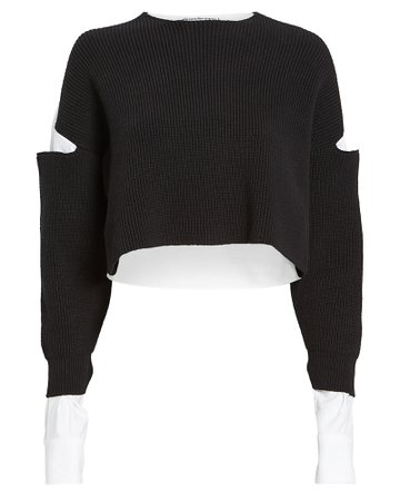 alexanderwang.t | Bi-Layer Oxford Sweater | INTERMIX®