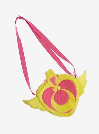 Sailor Moon Heart Brooch Plush Crossbody Bag