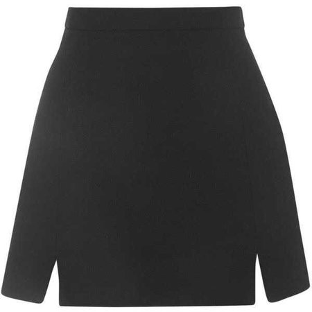 TOPSHOP A-Line Notch Hem Skirt