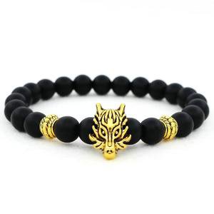 Golden Wolf Black Matte Bracelet – Mighty Cool Jewels