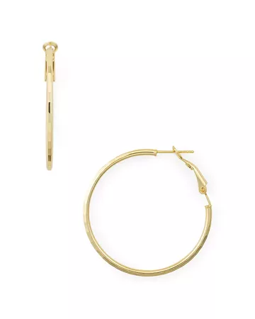 AQUA Disco Hoop Earrings in 18K Gold-Plated Sterling Silver - 100% Exclusive | Bloomingdale's