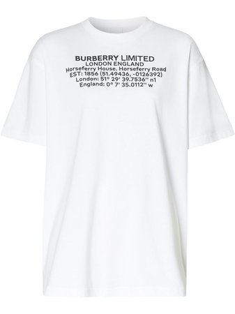 Burberry Text Print T-shirt - Farfetch