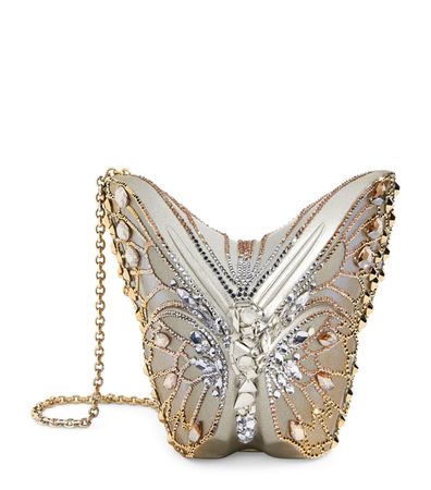 Judith Leiber Embellished Butterfly Clutch Bag | Harrods US