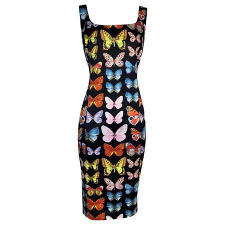S/S 1995 Gianni Versace Runway Black Butterfly Dress at 1stDibs | versace butterfly dress, butterfly versace dress, butterfly dress versace