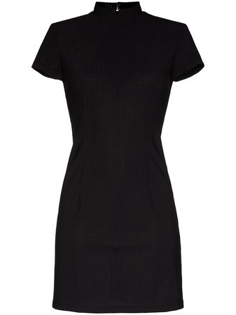 Marcia Perforated Mini Dress MC04BLPC20 Black | Farfetch