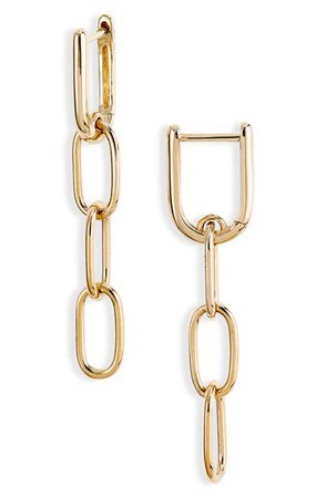 Bony Levy Ofira 14K Gold Linear Link Earrings (Nordstrom Exclusive) | Nordstrom