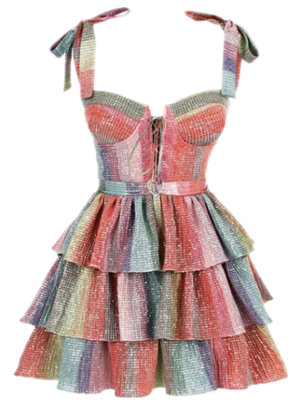 multicolored dress