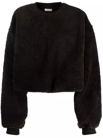 The Mannei Bushra Shearling Sweatshirt - Farfetch