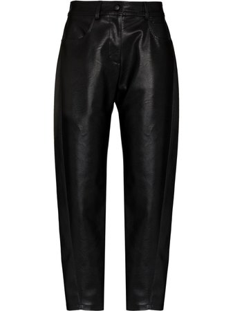 Stella McCartney straight-leg faux-leather Trousers - Farfetch