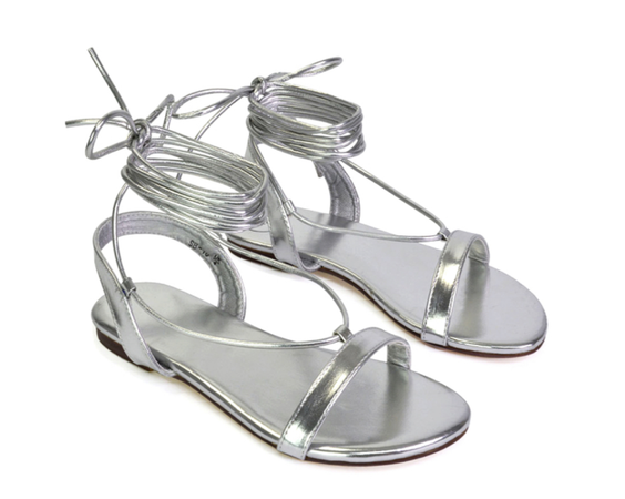 silver sandals xylondon