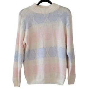 Vintage | Sweaters | Vintage 8s Floral Sweater | Poshmark