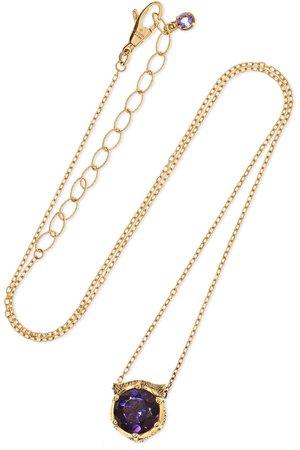 Gucci | Le Marché des Merveilles 18-karat gold multi-stone necklace | NET-A-PORTER.COM