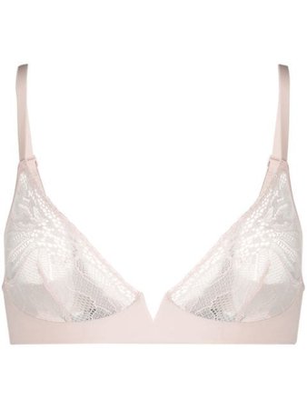 Calvin Klein Underwear Sheer Lace Bra 000QF5357E Pink | Farfetch