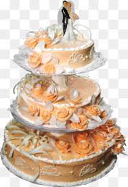 orange wedding cake clear background - Google Search
