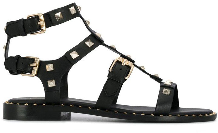 Studded Caged Sandals