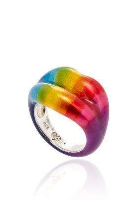 Rainbow Hotlips Ring by Hot Lips by Solange | Moda Operandi
