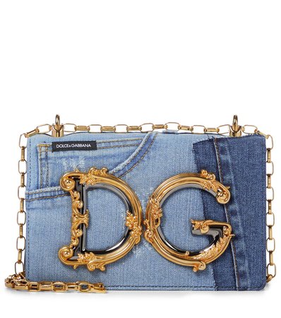Dolce & Gabbana - DG Girls Small denim shoulder bag | Mytheresa