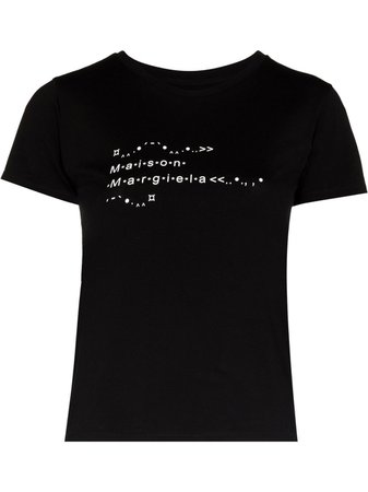 Maison Margiela logo-print short-sleeved T-shirt - Farfetch