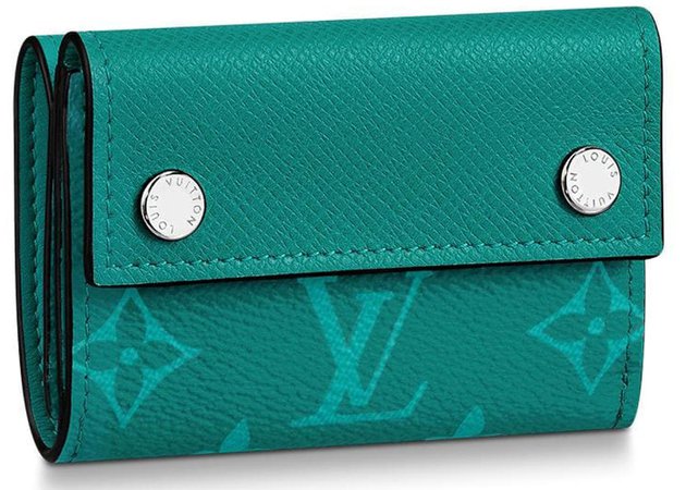 Louis Vuitton Discovery Compact Wallet Monogram Amazon Taiga Pine Green
