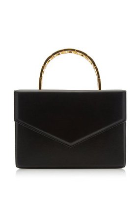 Pernille Leather Top Handle Bag By Amina Muaddi | Moda Operandi