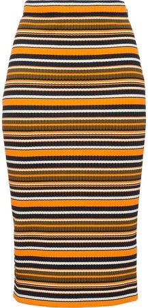 striped knitted skirt