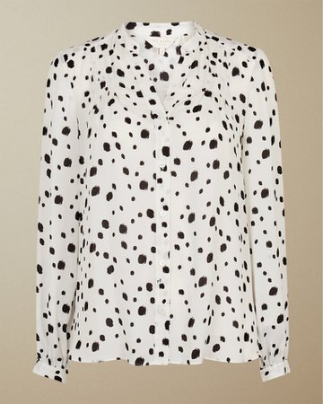 Polka dot blouse - White | Shirts And Blouses | Ted Baker