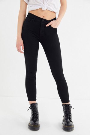 BDG Twig Grazer High-Rise Skinny Jean - Black | Urban Outfitters
