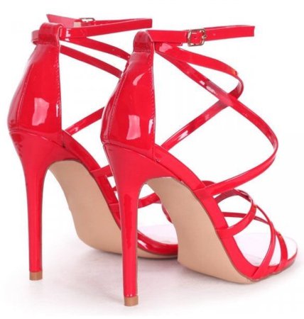 red strap heels