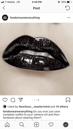 Black star lipstick