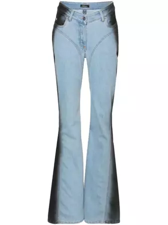 Mugler gradient-effect Flared Jeans - Farfetch