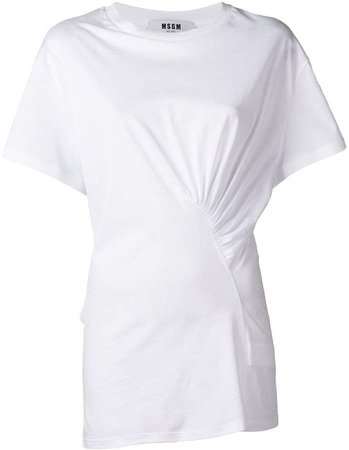 ruched detail T-shirt