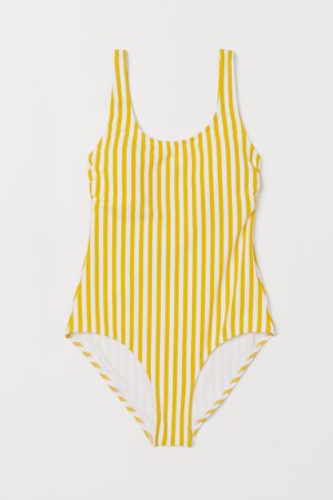 Swimsuit with Padded Cups - Yellow