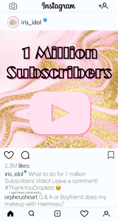 Instagram | Iris YouTube 1mil Subs 1