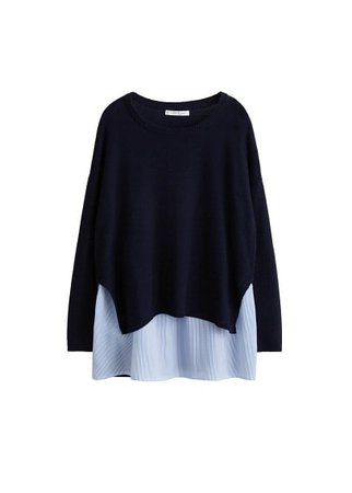 Violeta BY MANGO Shirt hem sweater