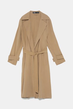 FLOWY TRENCH COAT WITH BELT - COATS-WOMAN | ZARA United States