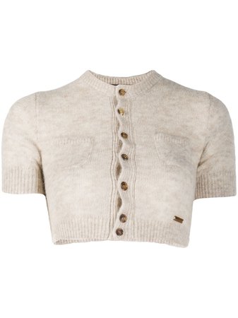 Dsquared2 cropped knitted cardigan