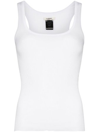 Shop white Isabel Marant Étoile Louisa ribbed tank top with Express Delivery - Farfetch