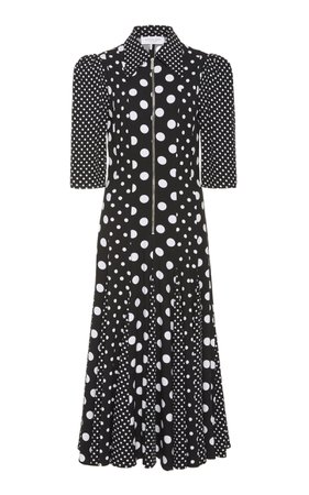 Printed Crepe Midi Dress by Michael Kors Collection | Moda Operandi