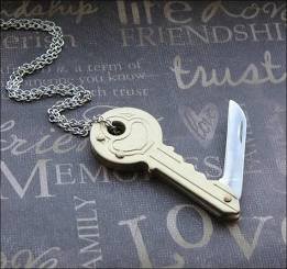 hidden switchblade necklace - Google Search