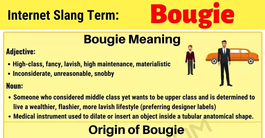 Bougie Meaning: What Does the Useful Term "Bougie" Mean in Internet Slang? • 7ESL