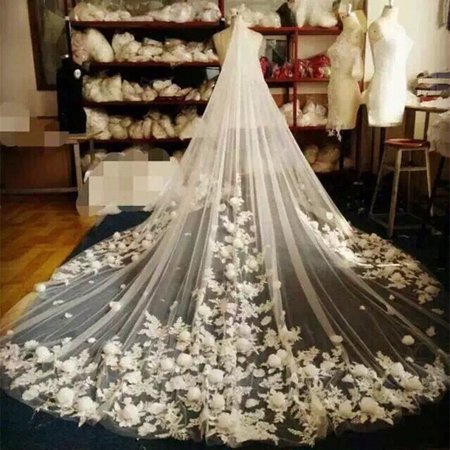 Bride-wedding-veil-Korean-new-long-Veil-Bride-veil-wedding-veil-luxurious-flowers-soft-yarn-bag.jpg (800×800)