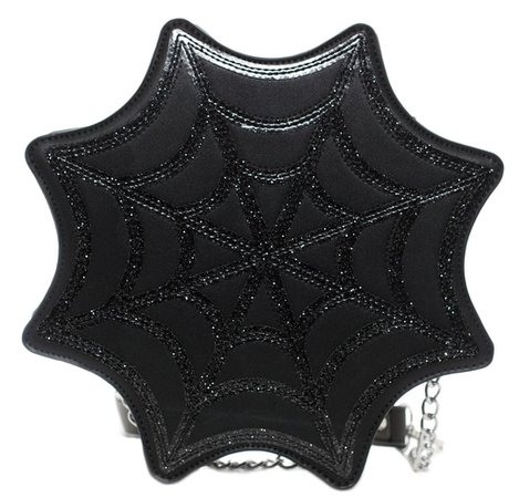 Caught in a Web sparkle purse - Goodgoth.com