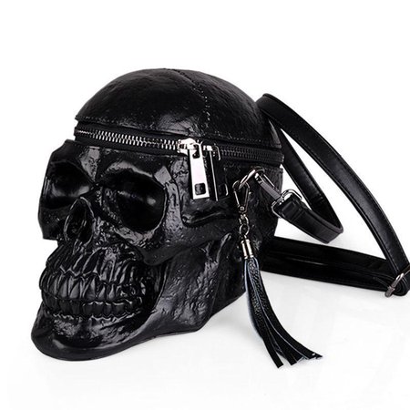Skull Shaped Leather Shoulder Bag – Andosoh