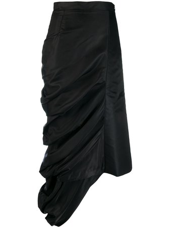Y/Project Ruched Asymmetric Skirt - Farfetch
