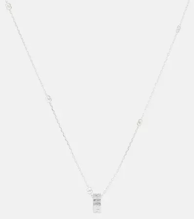 Icon 18 Kt White Gold Necklace in Metallic - Gucci | Mytheresa