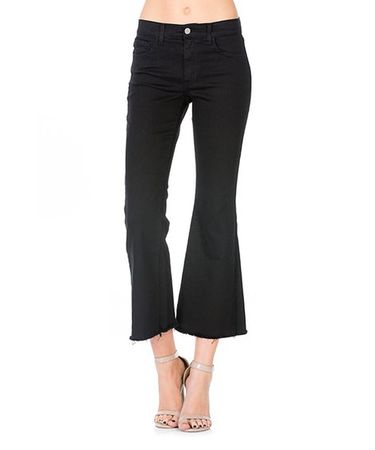 02 Denim Black Flare Capri Jeans - Women | Best Price and Reviews | Zulily