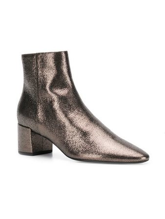 Saint Laurent metallic ankle boots