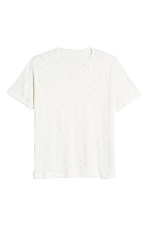 7 For All Mankind® Triangle Print Linen T-Shirt | Nordstrom