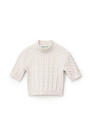 Alexander Wang Shrunken Cable Sweater