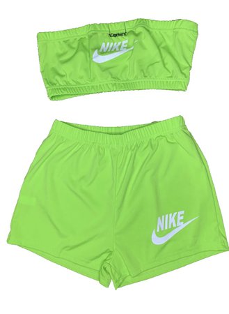 Green Nike Short Set